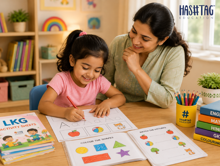 Complete Guide to LKG Worksheets, Activities and Home Learning for Parents