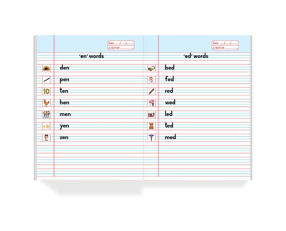 Hashtag Education English Vowel Workbook | 76 Pages | Nursery & Preschool Learning Book | Writing Practice | Kids Early Skills Workbook - Hashtag Education