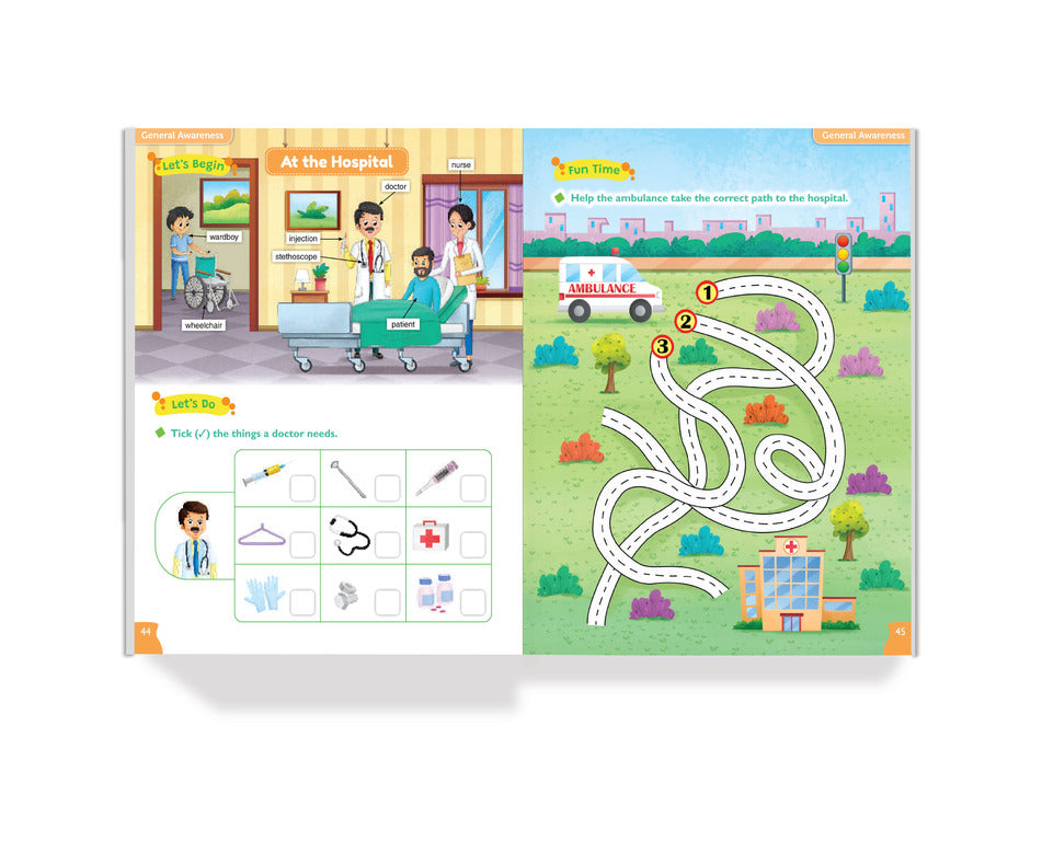 All About People and Places: Term 2 Book (LKG)