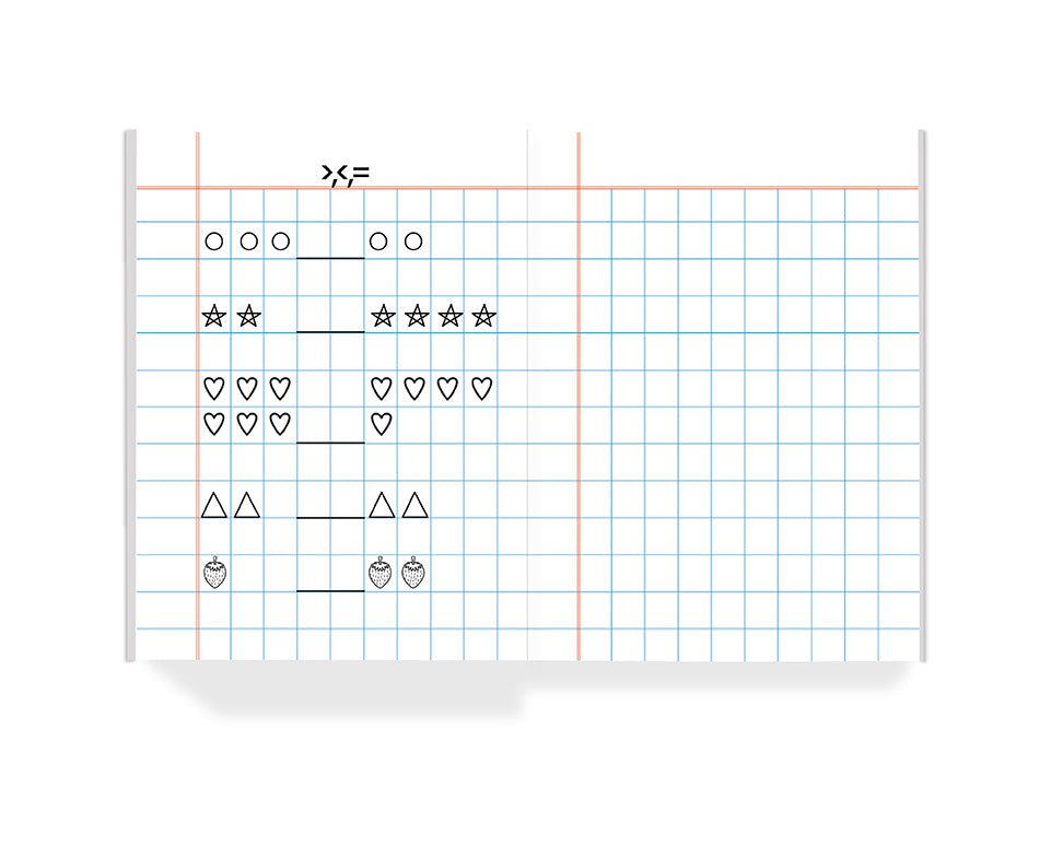Hashtag Education Maths Practice Workbook for Kids | Counting, Shapes & Comparison Activities (> < =) | Early Learning Math Book (24 x 18 cm) - Hashtag Education