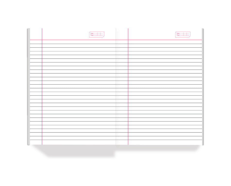 Hashtag Color Series Notebook Combo | Set of 3 – Purple, Yellow &amp; Pink (18.0 x 24.0 cm)